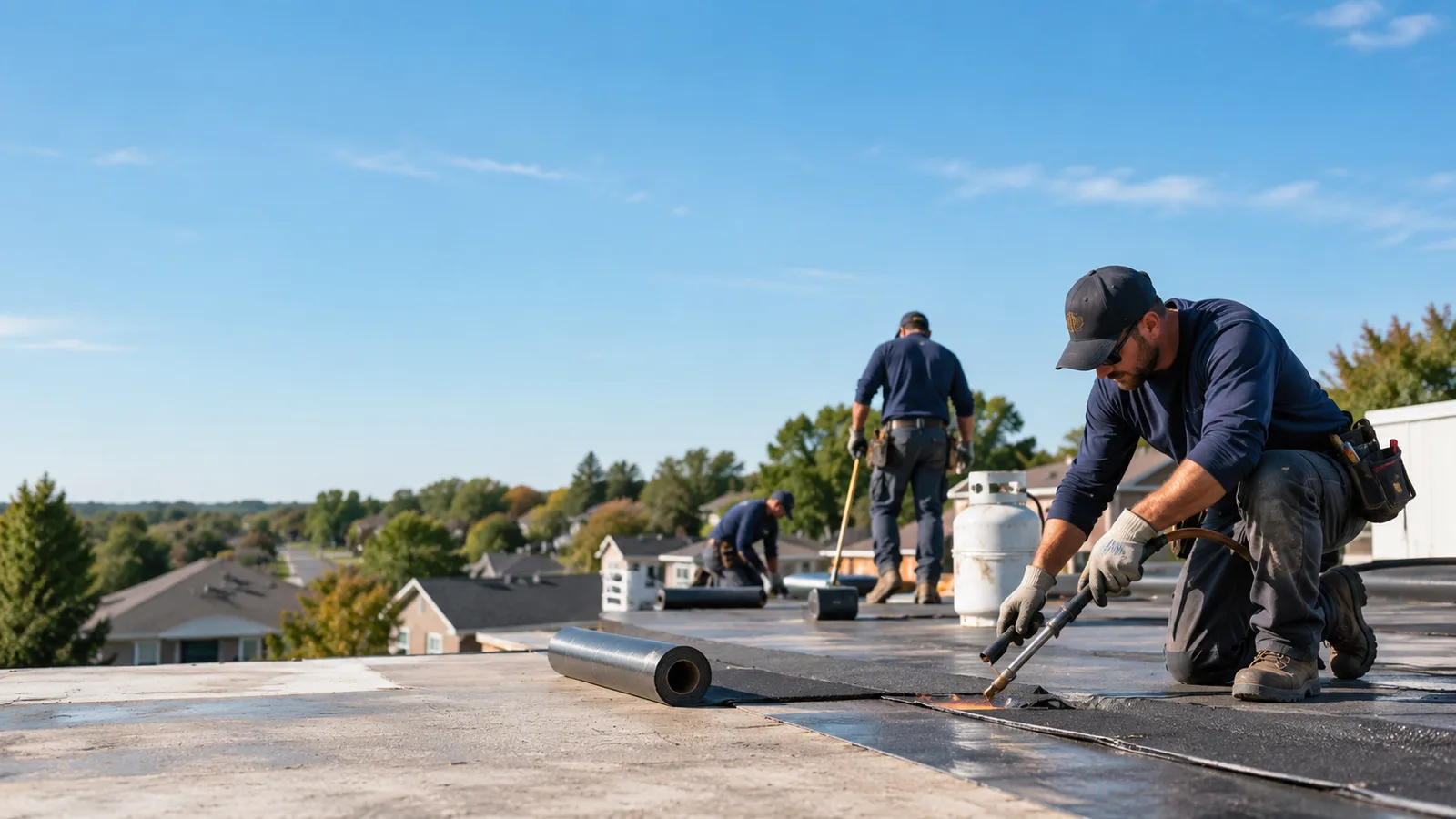 Flat Roof Leak Repair providers in Commiskey, IN
